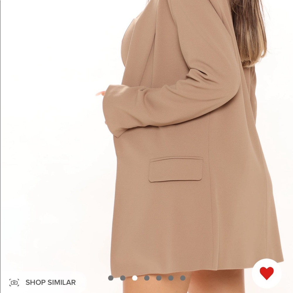 Sasha Fashion Nova Blazer Taupe - Picture 3 of 3